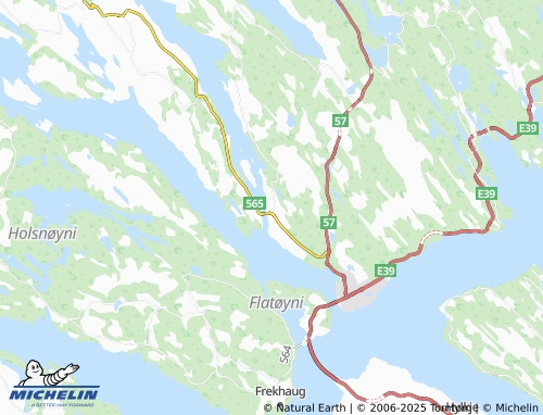 MICHELIN Tveiten map - ViaMichelin