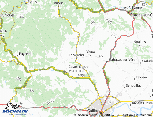 MICHELIN Le Verdier map - ViaMichelin