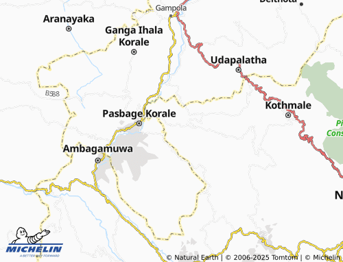 MICHELIN Ruwanpura1 map - ViaMichelin