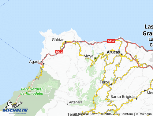 MICHELIN Lomo de Betancor map - ViaMichelin