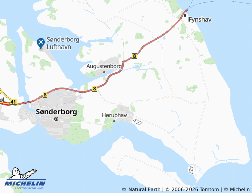 MICHELIN-Landkarte Kirke Hørup - ViaMichelin