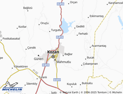 MICHELIN Ağlıboğaz map - ViaMichelin