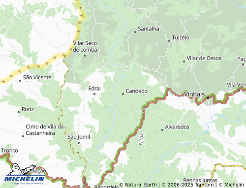 MICHELIN Candedo map - ViaMichelin