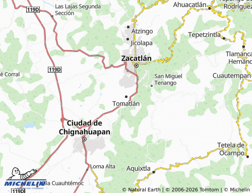 Mappa MICHELIN Tomatlán - ViaMichelin