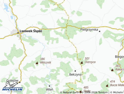 Mappa MICHELIN Dłużec - ViaMichelin