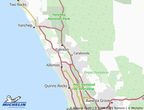 MICHELIN Carabooda map - ViaMichelin