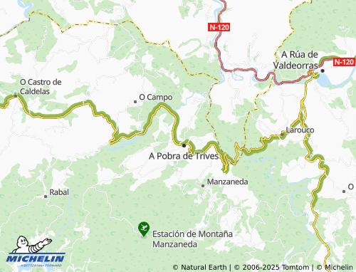 MICHELIN Trives (Santa María) map - ViaMichelin