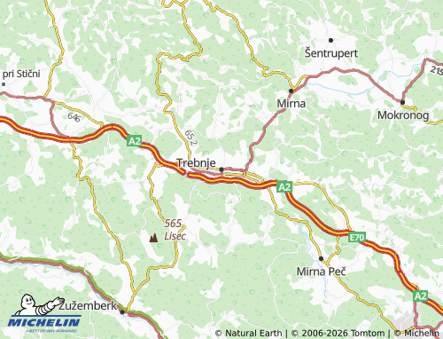 MICHELIN-Landkarte Trebnje - ViaMichelin