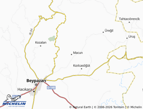 MICHELIN Macun map - ViaMichelin