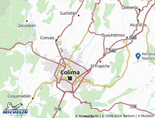 Carte MICHELIN Rincón del Colibrí - ViaMichelin