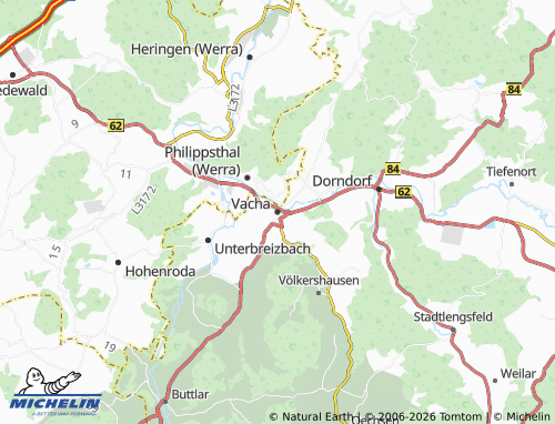 Mapa MICHELIN Vacha - ViaMichelin