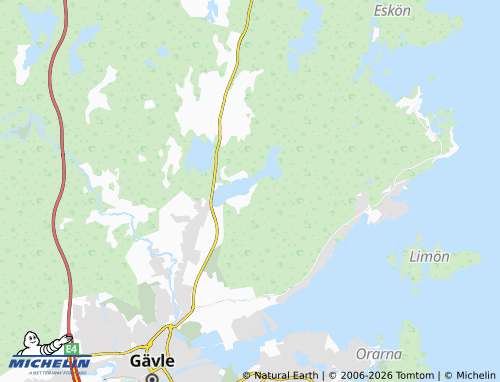 MICHELIN Hillsjöstrand map - ViaMichelin