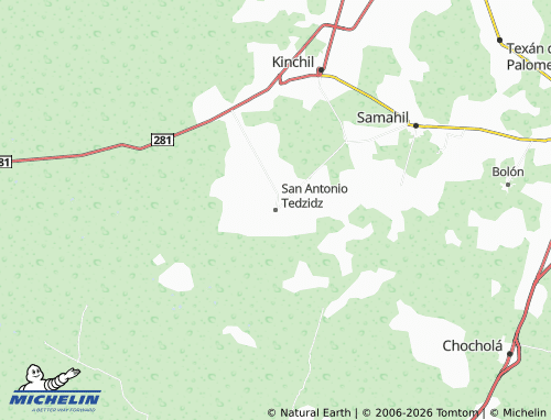Mappa MICHELIN San Antonio Tedzidz - ViaMichelin