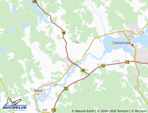 MICHELIN Kikkelä map - ViaMichelin