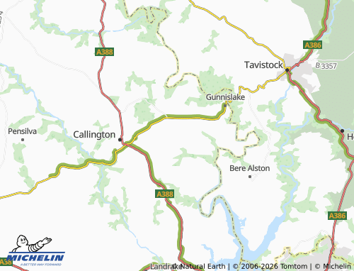 Carte MICHELIN Harrowbarrow - ViaMichelin