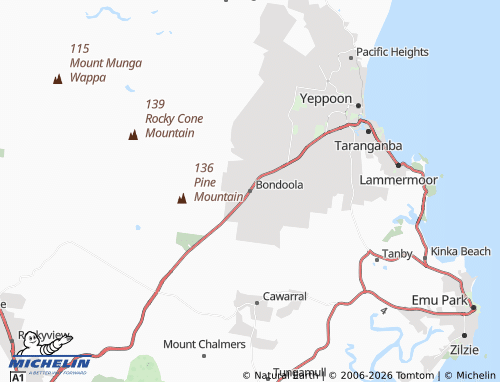 Mapa MICHELIN Bondoola - ViaMichelin