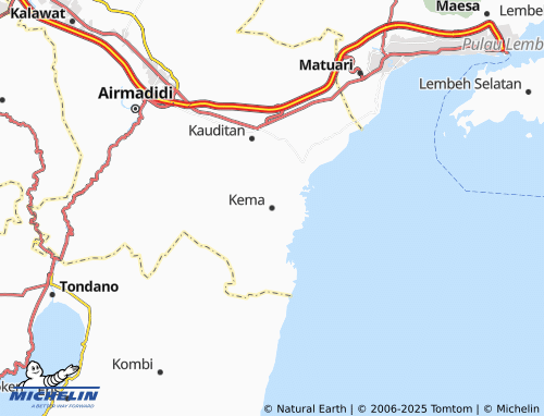 MICHELIN Kema map - ViaMichelin