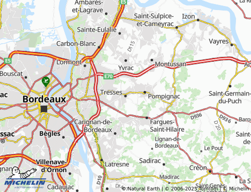 MICHELIN Tresses map - ViaMichelin