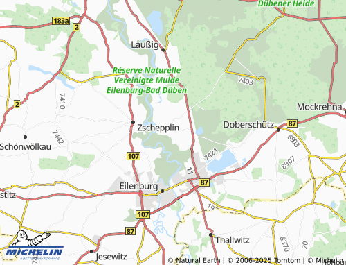 MICHELIN Mensdorf map - ViaMichelin