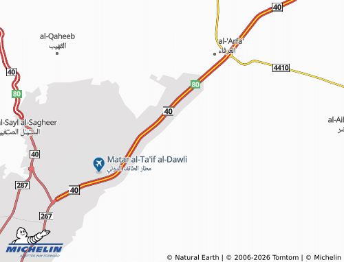 MICHELIN-Landkarte aleurafa' alsharqia - ViaMichelin