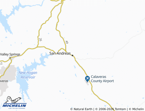 Mappa MICHELIN San Andreas - ViaMichelin