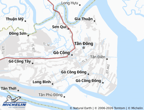 Mapa MICHELIN Gò Công - ViaMichelin