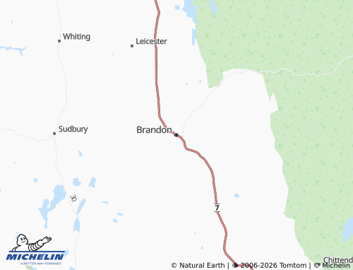 Mappa MICHELIN Brandon - ViaMichelin