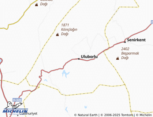 MICHELIN Namazgah map - ViaMichelin