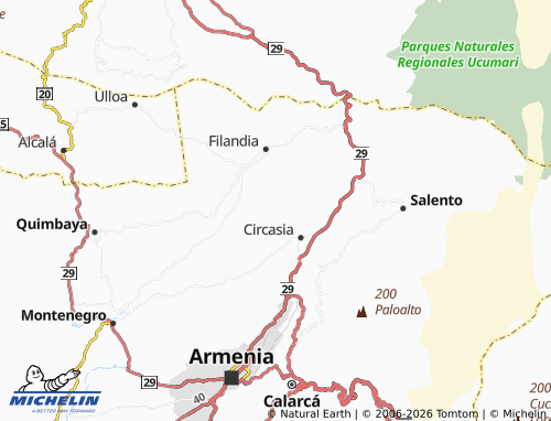 MICHELIN Membrillal map - ViaMichelin