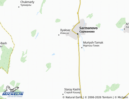 MICHELIN-Landkarte Murtysh Bash - ViaMichelin