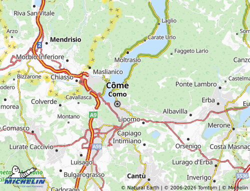 MICHELIN-Landkarte Brunate - ViaMichelin