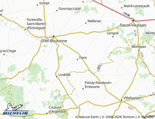 Mapa MICHELIN Hanc - ViaMichelin