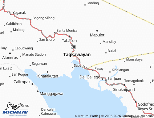 MICHELIN Tagkawayan map - ViaMichelin