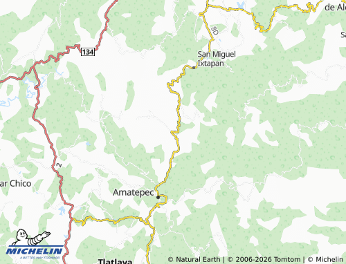 Mapa MICHELIN San Simón Zozocoltepec - ViaMichelin