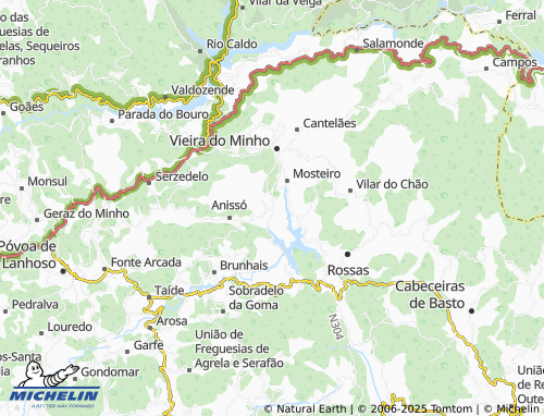 Kaart MICHELIN Taboadela - ViaMichelin