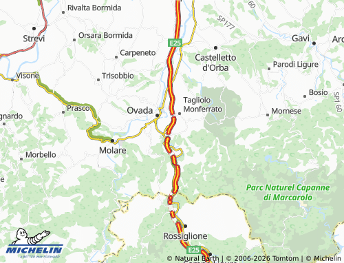 Carte MICHELIN Belforte Monferrato - ViaMichelin