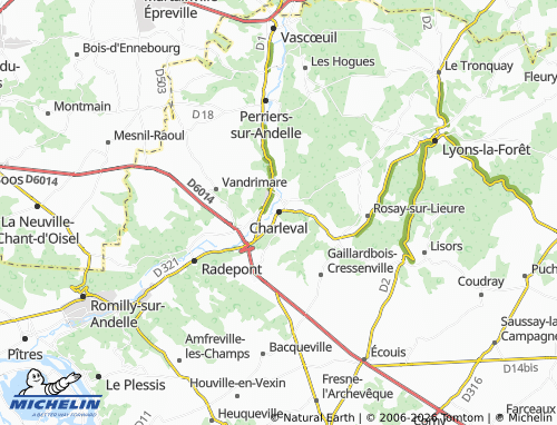 Kaart MICHELIN Charleval - ViaMichelin