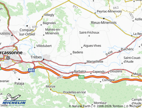 Mappa MICHELIN Badens - ViaMichelin