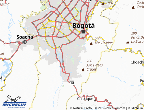 MICHELIN San Martín Sur map - ViaMichelin