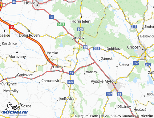 MICHELIN Radhošť map - ViaMichelin