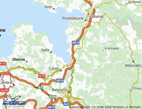 Mapa MICHELIN A Carreira - ViaMichelin