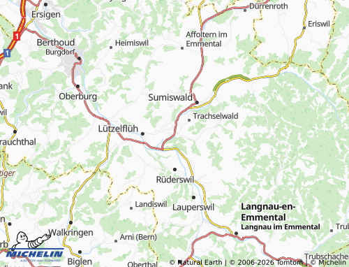 MICHELIN Grünenmatt map - ViaMichelin