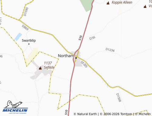 MICHELIN-Landkarte Northam - ViaMichelin