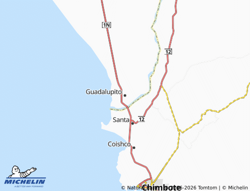 Mappa MICHELIN Guadalupito - ViaMichelin