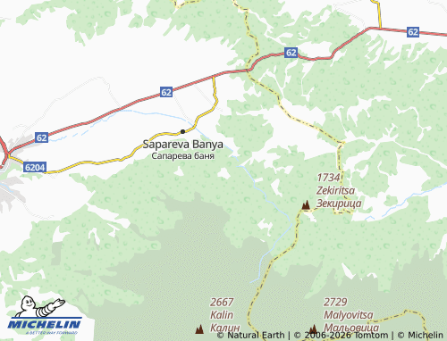 Mapa MICHELIN Panichishte - ViaMichelin