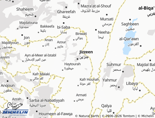 Mapa MICHELIN Jizzeen - ViaMichelin
