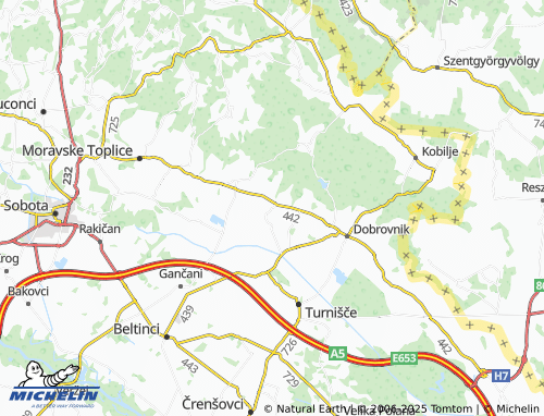 MICHELIN Filovci map - ViaMichelin