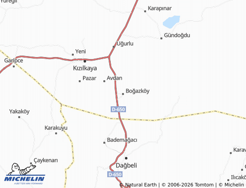 Mappa MICHELIN Boğazköy - ViaMichelin