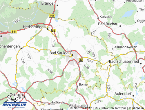 MICHELIN-Landkarte Bad Saulgau - ViaMichelin