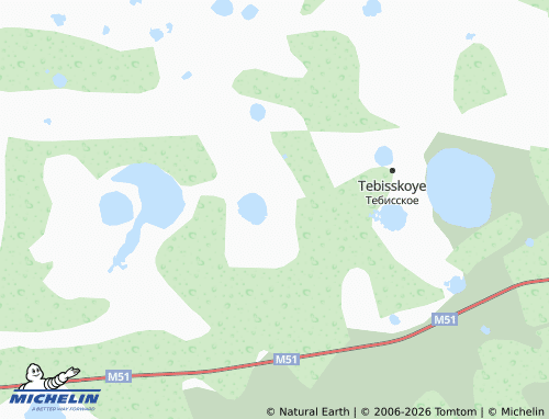 MICHELIN-Landkarte Tanchik - ViaMichelin